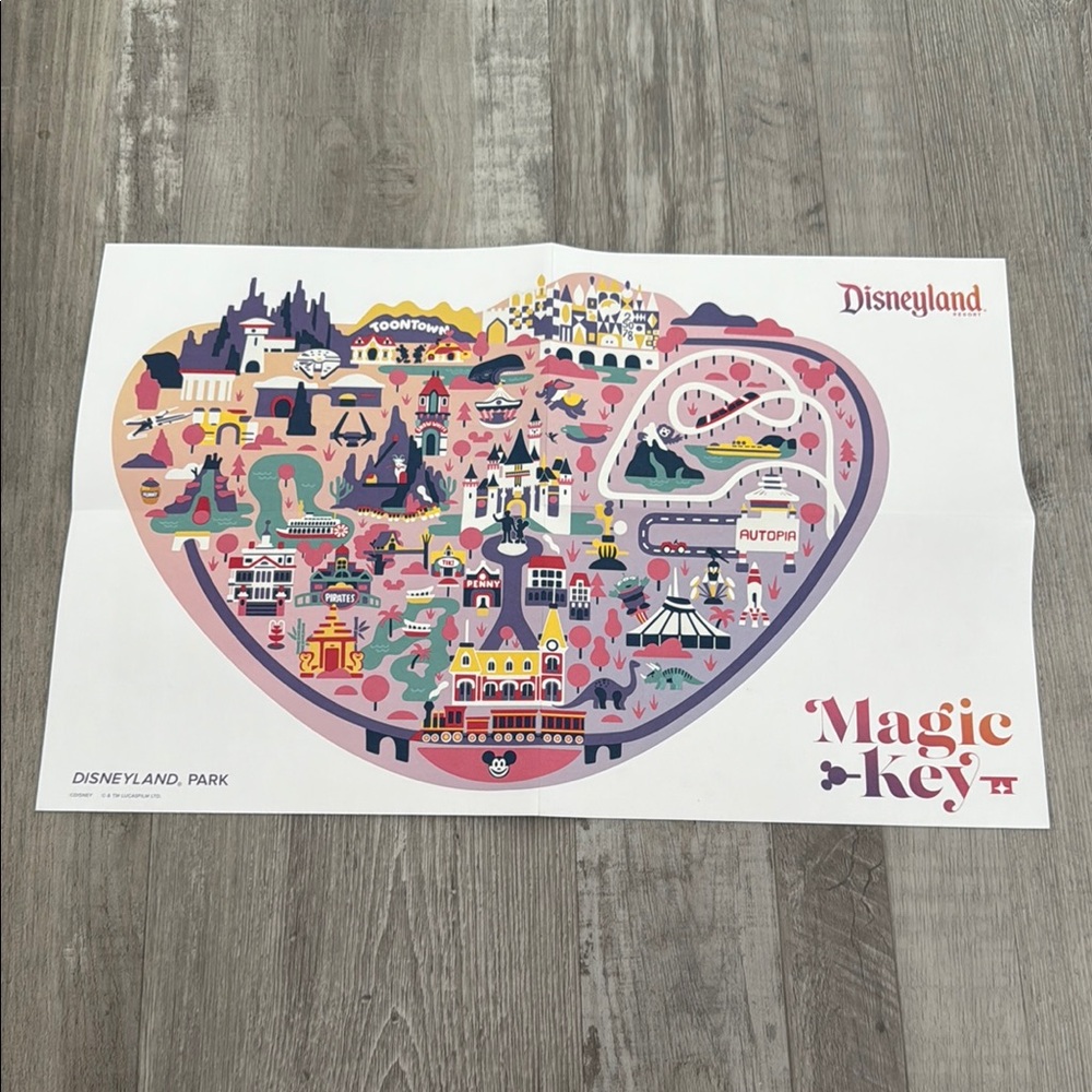 Disneyland magic key poster